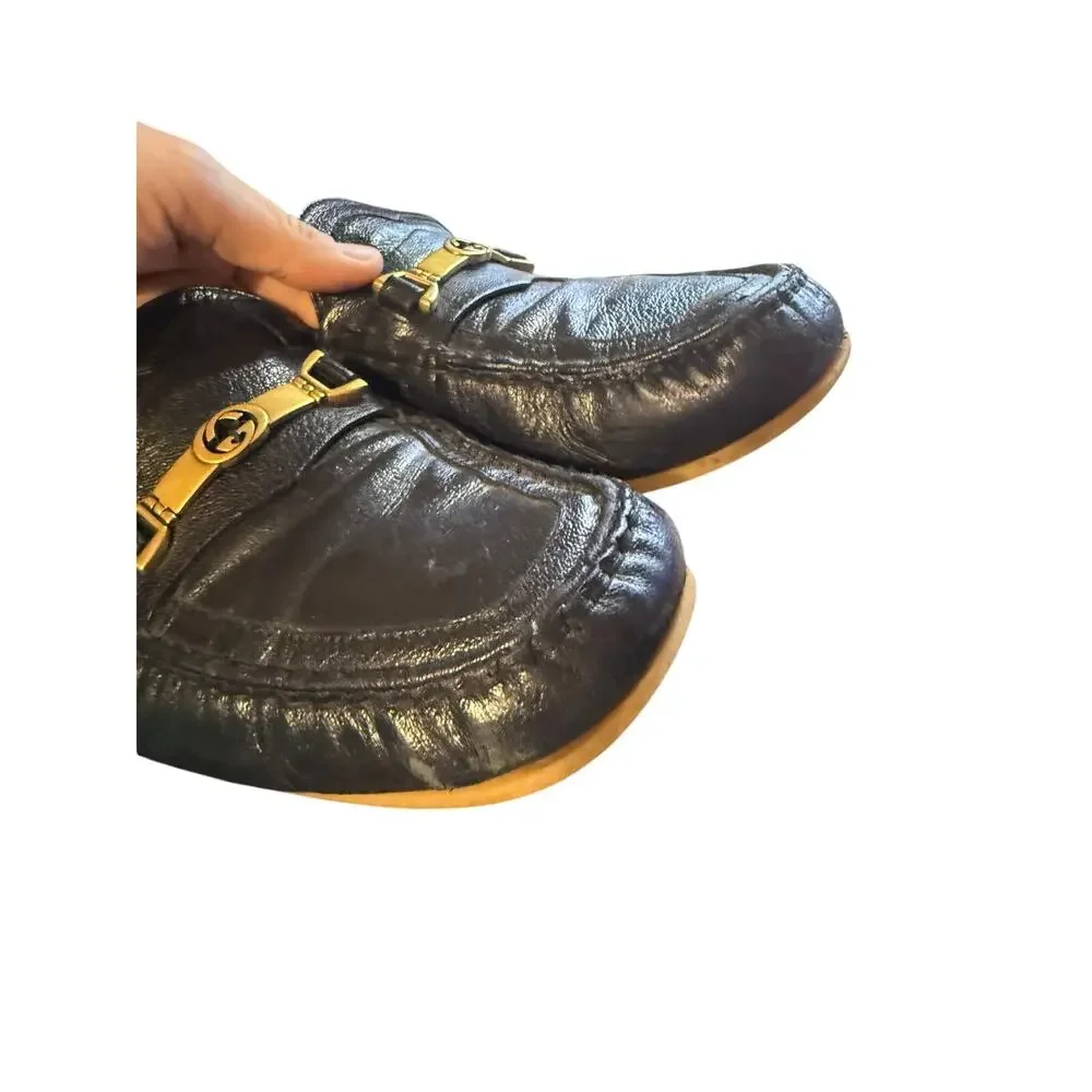 Gucci Interlocking GG Horsebit Tayma Moccasins Loafers Men's Sz. 13